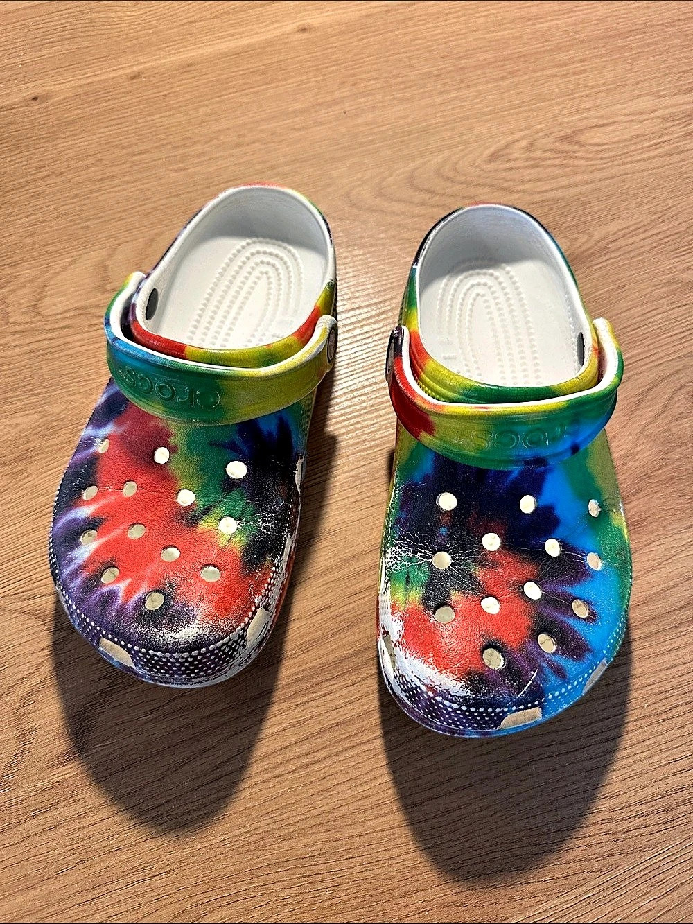 Crocs Classic Tie Dye Graphic Clog Multicolor & Blue